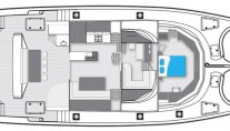 Catamaran SKYLARK -  Main Deck Layout
